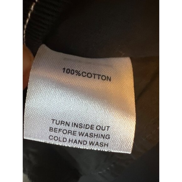 NWT White Fox Black "Since I Met You" Bustier Top Cotton Medium Zipper & Tie - Picture 4 of 4